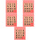 5Stk Puzzle Schiebespiel Plastik Lernspielzeug Pink 9