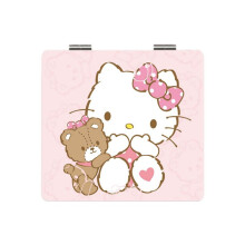 Kawaii Pocket Mirror Reis Make- Spiegel voor Vrouwen en Meisjes,