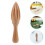 4Pcs Khaki Wooden Manual Fruit Juicer Handheld Citrus Squeezer Tool 10