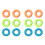 12Pcs Assorted Silicone Grip Rings for Hand Strength Training Exercise 2