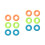 12Pcs Assorted Silicone Grip Rings for Hand Strength Training Exercise 4