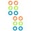 12Pcs Assorted Silicone Grip Rings for Hand Strength Training Exercise 7