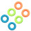 12Pcs Assorted Silicone Grip Rings for Hand Strength Training Exercise 9