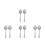 8Pcs Stainless Steel Tea Infusers Long Handle Reusable Mesh Strainers 4
