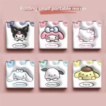 Cute Pocket Mirror Travel Makeup Mirror for Women and Girls Kuromi