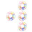 64Pièces Clips Anneaux Silicone Pour Bébé Usage Maison 6
