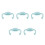 5Pièces Poignées Silicone Pour Large Bébé 10