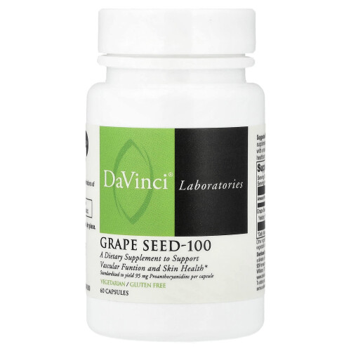 Grape Seed - 100, 60 Capsułek, DaVinci Laboratories of Vermont 1