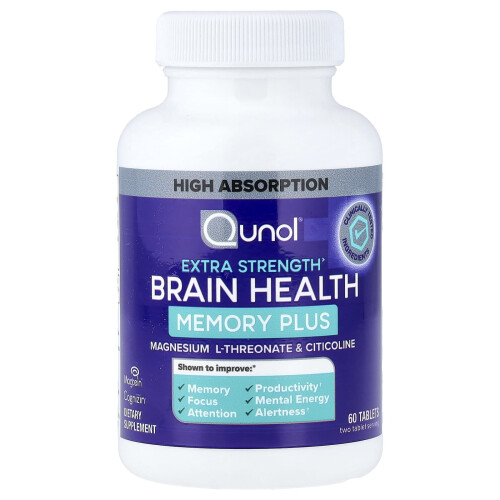 Qunol, Brain Health Memory Plus, 60 Tablets 2