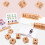 1Ensemble Jouet Educatif En Bois Coloré Coordination Manuelle Enfant 9