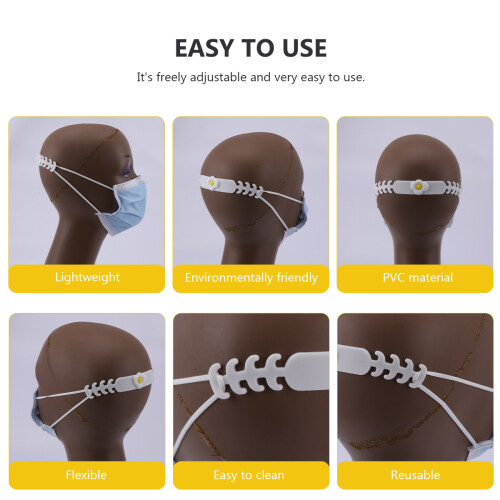 10Pièces Protection Masque PVC Réglable 1