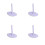4Pièces Brosse Feutrage Main Violet Aiguille Acier Caoutchouc 7