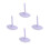 4Pièces Brosse Feutrage Main Violet Aiguille Acier Caoutchouc 9