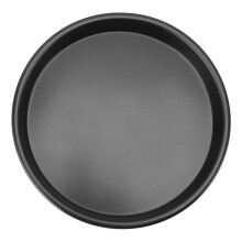 Non Stick Carbon Steel Pizza Pan - Uniform Heat, Black L