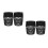 4Pièces Rangement Billard Noir Pour Table De Pool 10