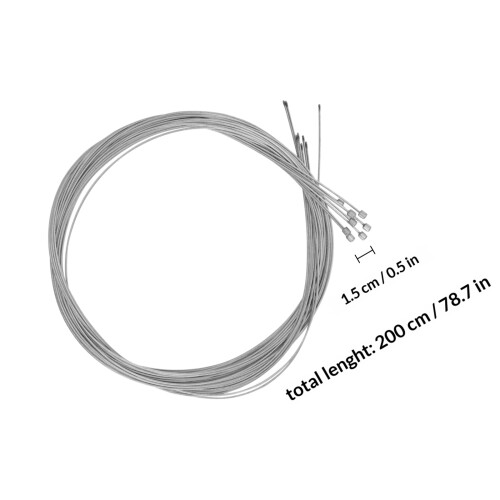 8Pièces Câble Argenté Avec Ptfe Protection Cadre 1