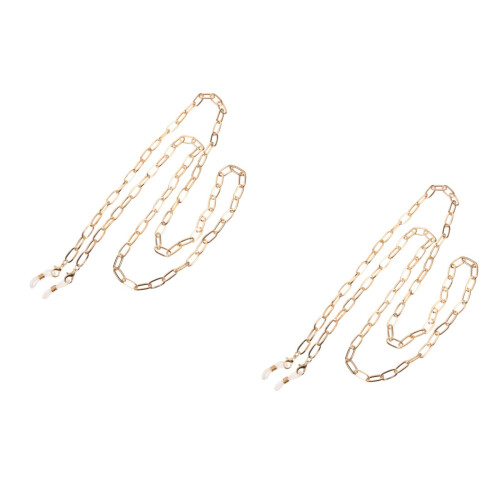 2Pièces Lanière Lunettes Perles Mode Antichute Confortable 2