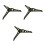 3Pcs Olive Green ABS Artificial Tree Stand Stable Holiday Table Base 5