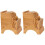 2Pièces Porte-Couteaux Bambou Rangement Multifonction Cuisine 3