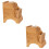 2Pièces Porte-Couteaux Bambou Rangement Multifonction Cuisine 7