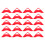 40Pièces Socle Tripode Plastique Rouge Pour Affichage 2