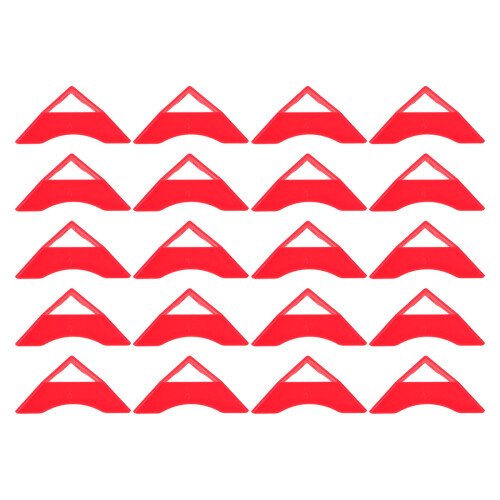 40Pièces Socle Tripode Plastique Rouge Pour Affichage 1