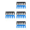 8Pcs Badminton Racket Stringing Tool PVC Load Spreader 5