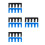 8Pcs Badminton Racket Stringing Tool PVC Load Spreader 6