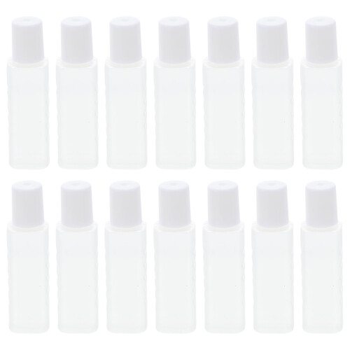 50Pcs Compact Small Plastic Bottles Transparent Contact Lens Solution 1