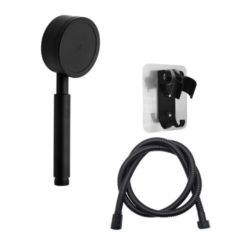 2Sets Black ABS Handheld Shower Sprayers for Bathroom 1