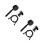 2Sets Black ABS Handheld Shower Sprayers for Bathroom 7
