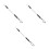 3Sets Aluminum Attic Pull Down System Kit with Telescopic Rod for Home 5
