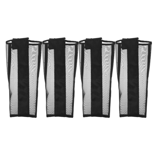 20Pcs Durable Black Mesh Fly Boots Breathable Horse Leg Guards 1