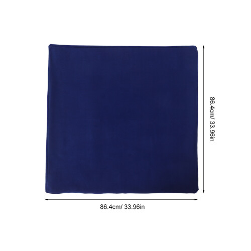 Foldable Blue Board Game Mat Thick Mahjong Table Cover for Games 1