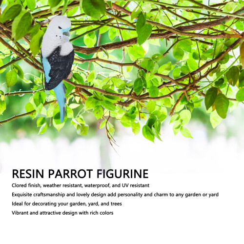 Harz Vogel Figur Papagei Deko