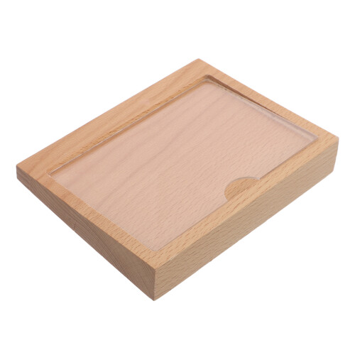 2Pièces Présentoir En Bois Pour Cartes Menus De Table 1