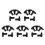 25Pièces Capuchons Bougies Caoutchouc Noir Stables Pour 4