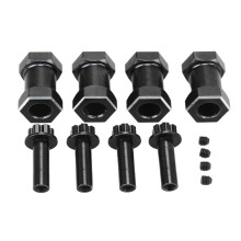 Duurzame, hoogwaardige wielspacers van aluminiumlegering voor RC crawlers, 12 mm zeskantnaafadapter voor optimale wegligging en stijl bij de upgrade