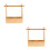 2Pièces Coffret De Rangement En Bois Pour Usage Extérieur 4