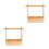 2Pièces Coffret De Rangement En Bois Pour Usage Extérieur 8