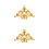 2Pièces Applique Décorative Sculptée PVC Mur Porte 4