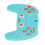 Baby Silicone Teether Game Controller Toy, Blue, Soft & Safe 16