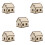 5Pièces Miniature Bois Khaki Pour Décor Jeu Educatif 7
