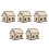 5Pièces Miniature Bois Khaki Pour Décor Jeu Educatif 8
