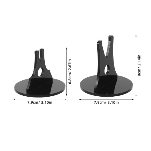 1Paire Support Multifonction Noir En Pour Couteaux Épées 1