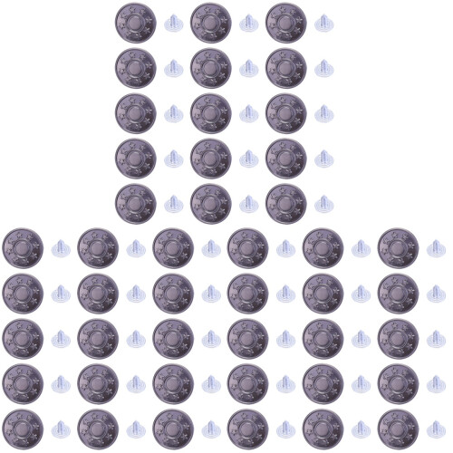 150Sets Verstärkte Metall Jeansknöpfe Robust Multicolor Für Kleidung 1