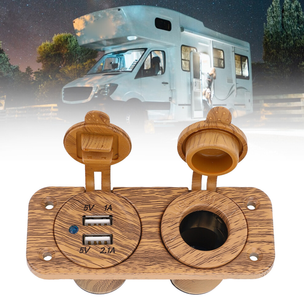 IP66 Dual USB Charger Cigar Panel