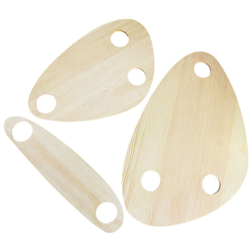 6Stk Multifunktionale Holz Serviertabletts Weinflaschen Halter Bunt 1