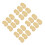 400Pièces Plateaux Ronds Mini Dessert Dorés Support Mousse Cupcake 6