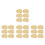 400Pièces Plateaux Ronds Mini Dessert Dorés Support Mousse Cupcake 8